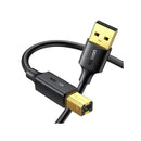 UGreen 20847 USB-A 2.0 Male to USB-B 2.0 Male Printer 2m Cable With Gold-Plated Connectors & Supports Data Transfer Speed up to 480Mbps - Black Colour