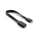 UGreen 10801 Micro USB-B 3.0 Male to USB3.0 Female OTG Adapter With Nickle-Plated Connectors & Supports Data Transfer rate up to 5Gbps - Black Colour