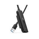 Ugreen 70609 Usb-A 3.0 Male To 2.5" Sata Hdd Ssd Adapter With Nickle-Plated Connector, Led Status Indicator & Supports Uasp Protocol - Black Colour