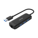 Unitek 3-Port Usb3.0 Hub With Ethernet (H1111A)