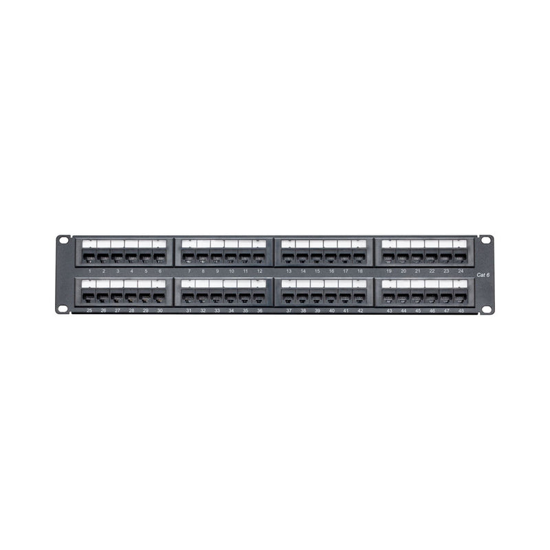 Linkqnet 2U 48-Port Cat6 Utp Patch Panel - No Cable Management