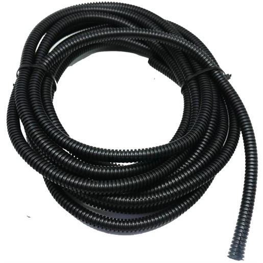 Solarix Flexible Conduit 10mm Diameter PVC Black 5 Metre-Flexible Split Cable Sleeving Conduit Used Electrical Wire Insulation Inner Diameter Is 10mm Length 5 Metres Colour Black
