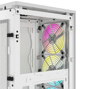2000D Icue Airflow Tempered Glass Mid-Tower; White; Af Slim Fans Sf Psu Only
