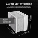 2500D AIRFLOW Micro ATX Dual Chamber PC Case; White