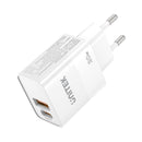 Unitek P1124A 20W Dual Port Qc And Pd3.0 Wall Charger - Black