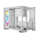iCUE LINK 2500X RGB Micro ATX Dual Chamber PC Case; White