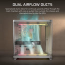 AIR 5400 LX-R RGB iCUE LINK Triple Chamber Mid-Tower PC Case ;3x Fans included;2x 2.5'' ; 1x 3.5''; White