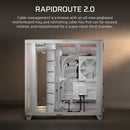 AIR 5400 LX-R RGB iCUE LINK Triple Chamber Mid-Tower PC Case ;3x Fans included;2x 2.5'' ; 1x 3.5''; White