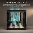AIR 5400 RS-R ARGB Triple Chamber Mid-Tower PC Case ; 3x Fans Included; 2x 2.5'' ; 1x 3.5'' Black