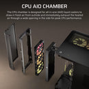 AIR 5400 RS-R ARGB Triple Chamber Mid-Tower PC Case ; 3x Fans Included; 2x 2.5'' ; 1x 3.5'' Black