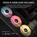 AIR 5400 RS-R ARGB Triple Chamber Mid-Tower PC Case ; 3x Fans Included; 2x 2.5'' ; 1x 3.5'' Black