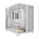 AIR 5400 RS-R ARGB Triple Chamber Mid-Tower PC Case ; 3x Fans Included; 2x 2.5'' ; 1x 3.5''  White