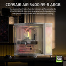 AIR 5400 RS-R ARGB Triple Chamber Mid-Tower PC Case ; 3x Fans Included; 2x 2.5'' ; 1x 3.5''  White