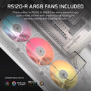 AIR 5400 RS-R ARGB Triple Chamber Mid-Tower PC Case ; 3x Fans Included; 2x 2.5'' ; 1x 3.5''  White