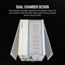 2500D AIRFLOW Micro ATX Dual Chamber PC Case; White