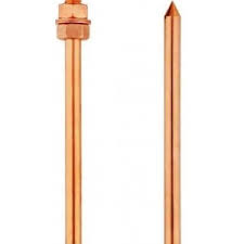 Solarix Copper Cladded 120mm Earth Spike with Dual Nuts and Dual Washers-Rust resistant Easy installation Allow For A Good Electrical Connection With The HT Cables