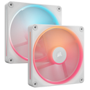 CORSAIR LX-R RGB Series; iCUE LINK LX140-R RGB White; 140mm RGB Fan; Dual Fan Kit.