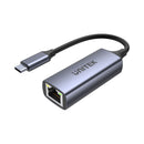 Unitek U1323A Usb3.0 Type-C To Gigabit Ethernet Adapter With 100W Type-C Power Delivery
