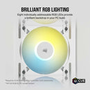 CORSAIR iCUE AF120 RGB SLIM 120mm PWM Fluid Dynamic Bearing Fan - White