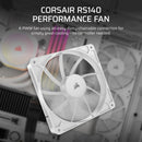 CORSAIR RS140 140mm PWM Fan – White