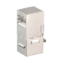 Linkqnet Cat6 Shielded Inline Snap-In Coupler With 90 Degree Down Angled Port