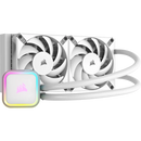 CORSAIR iCUE H100i ELITE RGB 240mm Liquid CPU Cooler - White.