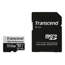 Transcend 340S 512Gb Ultra Perfromance Micro Sd Uhs-I U3 V30 A2 Class10 - Read 160 Mb S - Write 125Mb S - With Sd Adptor