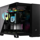 2500D AIRFLOW Micro ATX Dual Chamber PC Case; Black