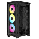 2000D Icue Airflow Tempered Glass Mid-Tower; Black; Af Slim Fans Sf Psu Only