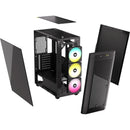 480T RGB Airflow Tempered Glass Mid-Tower; Black.