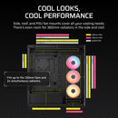 3500X LX-R RGB iCUE LINK Tempered Glass Mid-Tower PC Case; 3x Fans included; 2x 2.5'' ; 2x 3.5''; Black