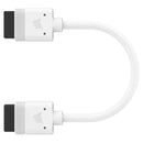 CORSAIR iCUE LINK Cable; 2x 100mm with Straight connectors; White