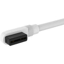 Corsair Icue Link Cable; 1X 600Mm With Straight Slim 90° Connectors; White