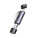 Ugreen Cm185-50706 2-In-1 Otg Card Reader Type-C Usb-A - Silver