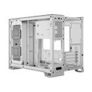 2500D AIRFLOW Micro ATX Dual Chamber PC Case; White