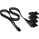 Premium Individually Sleeved DC Cable Pro Kit; Type 5 (Shift and SL PSU); BLACK
