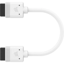 CORSAIR iCUE LINK Cable; 2x 100mm with Straight connectors; White