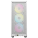 2000D Icue Airflow Tempered Glass Mid-Tower; White; Af Slim Fans Sf Psu Only
