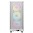 2000D Icue Airflow Tempered Glass Mid-Tower; White; Af Slim Fans Sf Psu Only