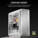 5000T Mid-Tower PC Case; White