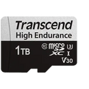 Transcend 350V 1Tb High Endurance Micro Sd Uhs-I U3 V30 Class10 - Read 100 Mb S - Write 60Mb S - With Sd Adptor