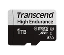 Transcend 350V 1Tb High Endurance Micro Sd Uhs-I U3 V30 Class10 - Read 100 Mb S - Write 60Mb S - With Sd Adptor