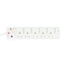 11-Port Surge Protected Multiplug With Switches - 1X 10A Shuko, 5X 6A Euro And 5X 15A Sa
