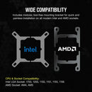 CORSAIR iCUE LINK H170i RGB Liquid CPU Cooler - QX140 RGB Fans - 420mm Radiator - Fits Intel® LGA 1700; AMD® AM5 - Hub Included