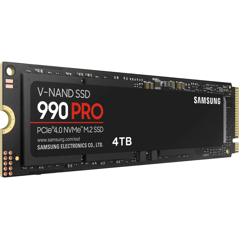 Samsung Mz-V9P4T0Bw 990 Pro 4 Tb Nvme Ssd - Read Speed Up To 7450 Mb S; Write Speed To Up 6900 Mb S; Random Read Up To 1400000 I