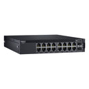 Dell Networking X1018 Smart Web Managed Switch: 16X 1Gbe, 2X 1Gbe Sfp Ports, Lifetime Limited Hardware Warranty. Rackmountable With 575-Bbee
