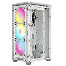2000D Icue Airflow Tempered Glass Mid-Tower; White; Af Slim Fans Sf Psu Only