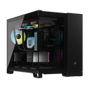 iCUE LINK 2500X RGB Micro ATX Dual Chamber PC Case; Black