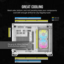 iCUE LINK 2500X RGB Micro ATX Dual Chamber PC Case; White