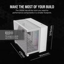 iCUE LINK 2500X RGB Micro ATX Dual Chamber PC Case; White